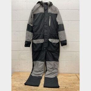 Mens Barrier Ice Waterproof Insulated Snow Suit, Black - Size Large